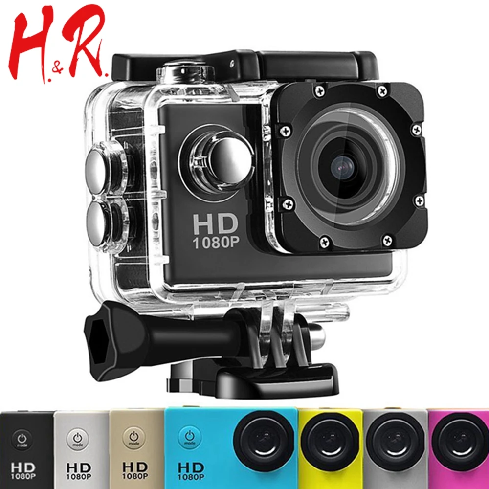 

Экшн-камера Hangrui Ultra HD 1080P 170D, Подводная Водонепроницаемая камера для видеозаписи на шлем, Спортивная камера для дайвинга, походов