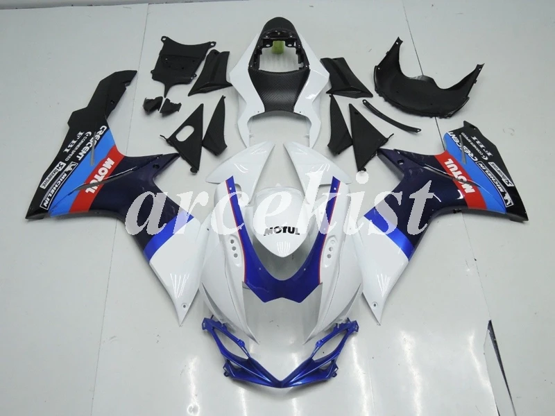 

Инъекция Новый ABS полный обтекатель комплект подходит для Suzuki L1 GSX-R600 600 750 K11 11 12 13 14 15 16 корпус набор синий белый