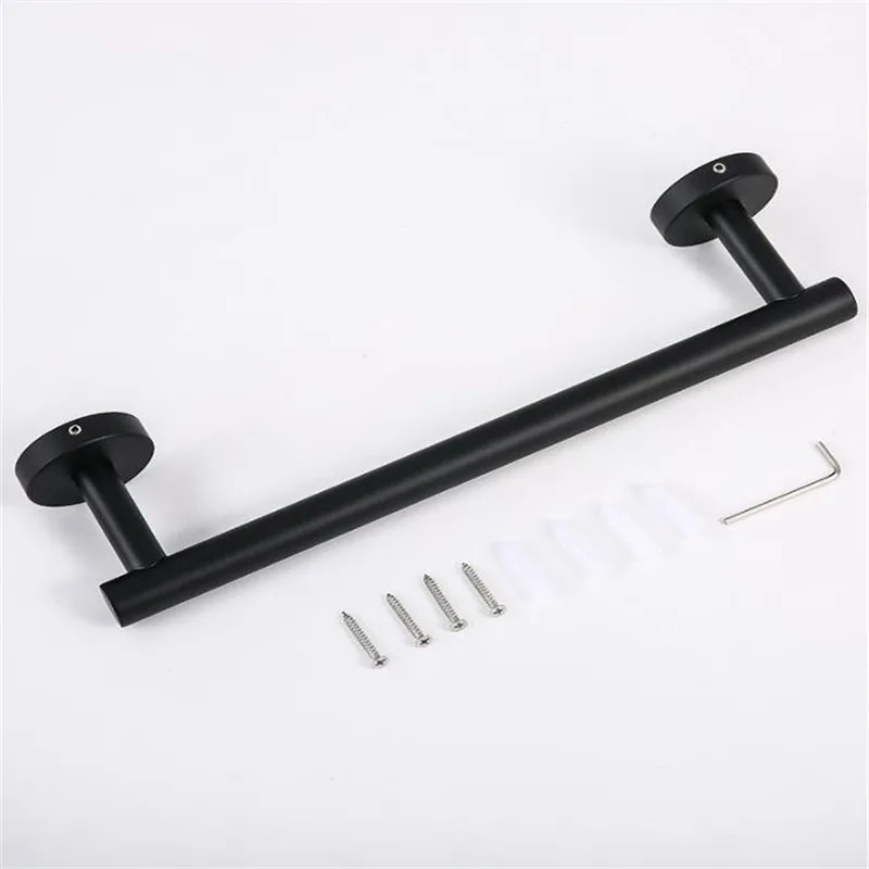 Полка для полотенец аксессуары ванной комнаты черная фурнитура держатель бумаги