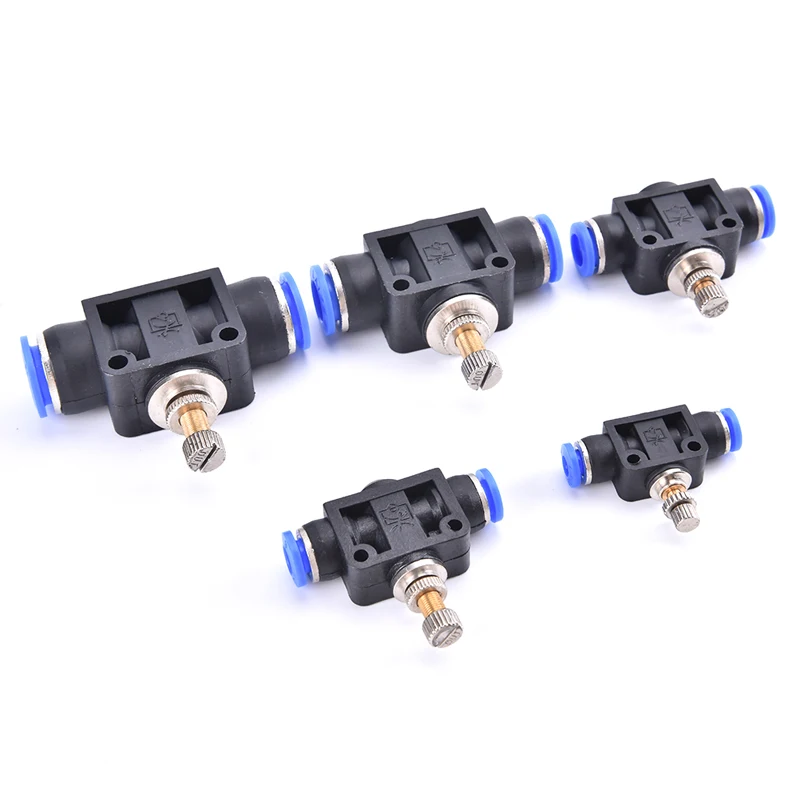 

Pneumatic Fittings SA Control Valve 4-12mm OD Hose Plastic Push In Gas Quick Connector Air Fitting Plumbing Throttle Valve