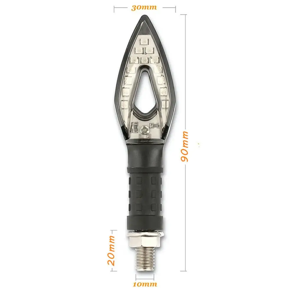 

Waterproof 14SMD Flowing Light Rhombic Shaped Turning Indicator Signal Light 12V