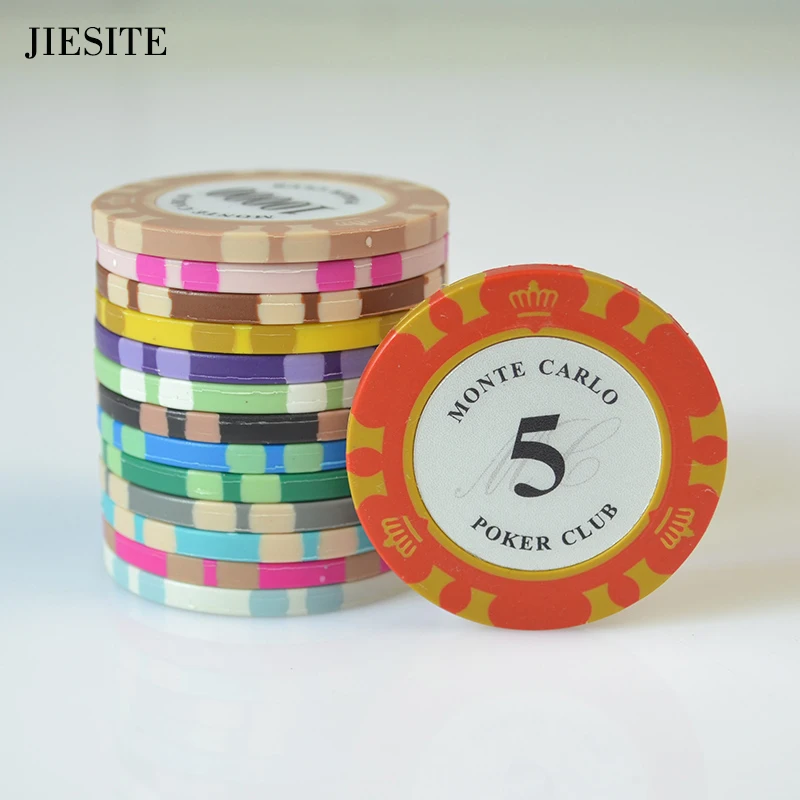 100/200 шт. глиняные покерные чипы наборы чипов + коробка для чипа из акрила 14 г