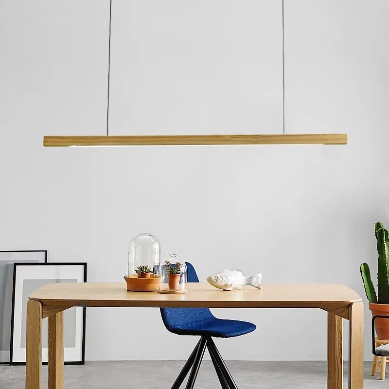 Wooden 220V LED Pendant Lights For Dining Wood Office Lamp Nordic Hanging Light Kitchen Lighting Fixtures | Лампы и освещение