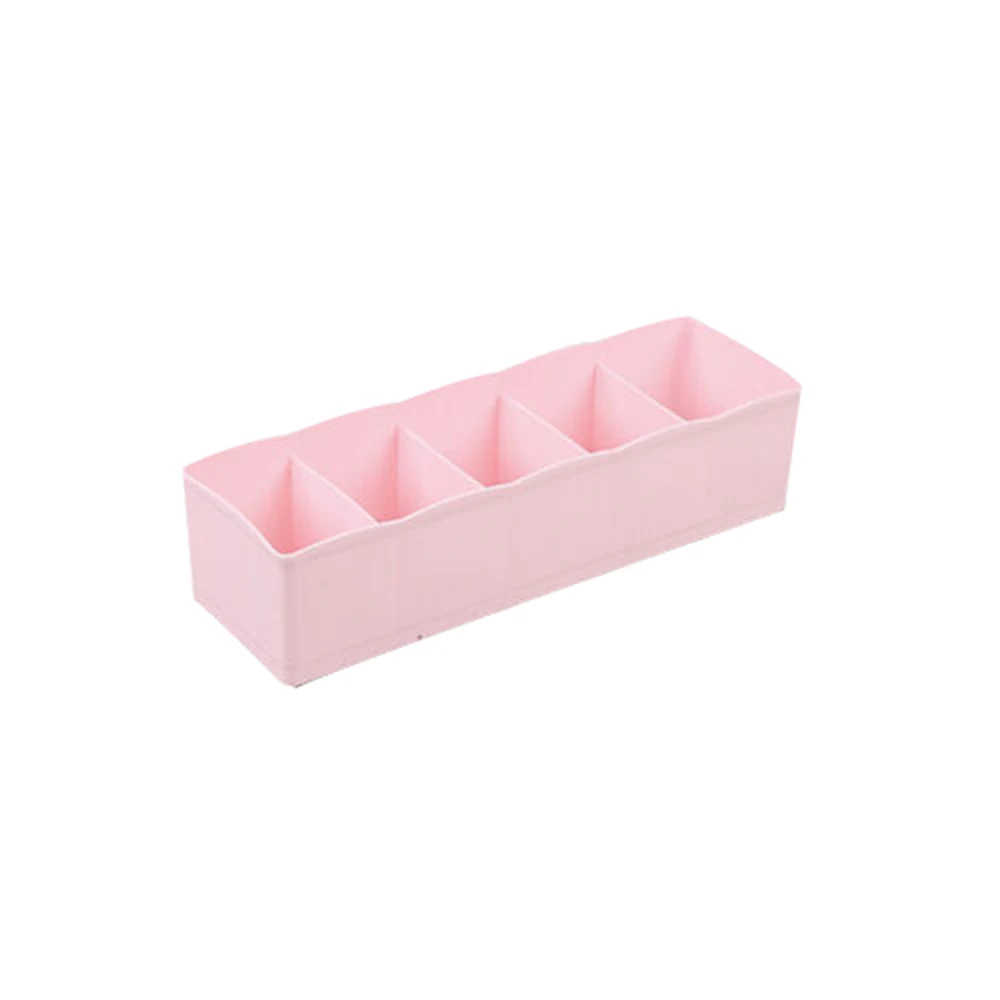 pink2 5 решетчатых ящиков ящик для хранения нижнее белье конфетных цветов Бюстгальтер Носок галстук пластиковые ящики для хранения контейнеров ящик делитель Органайзер - Цвет: pink2