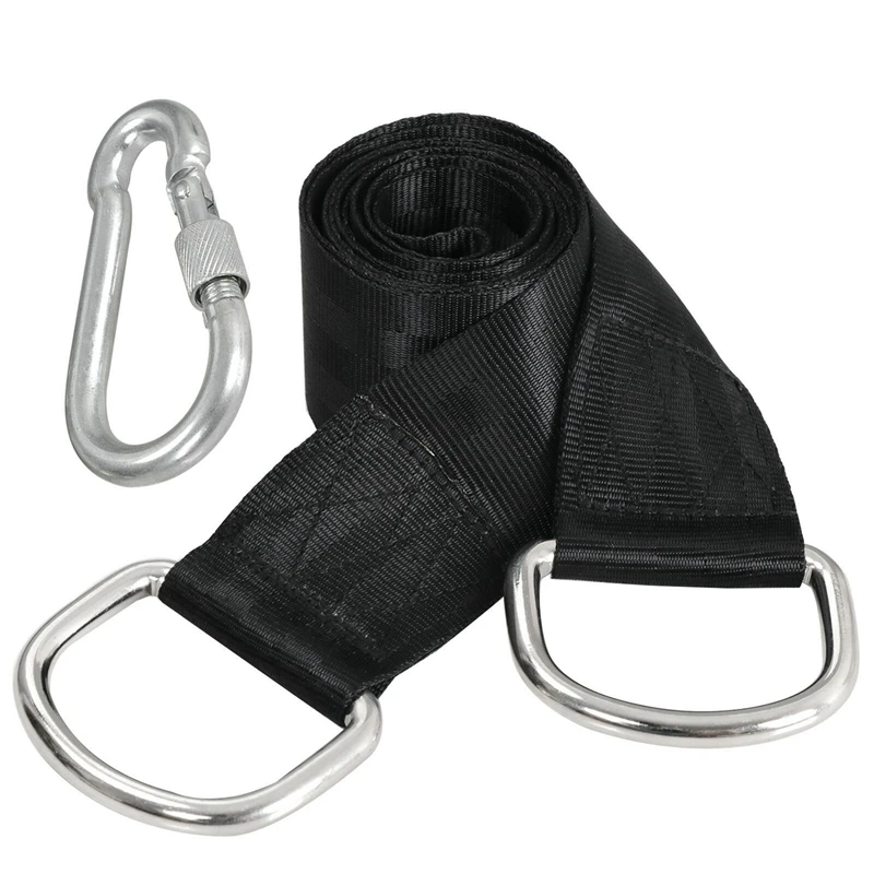 Комплект качели для дерева подвесные ремни гамака 5 футов 2 сверхмощных карабины|