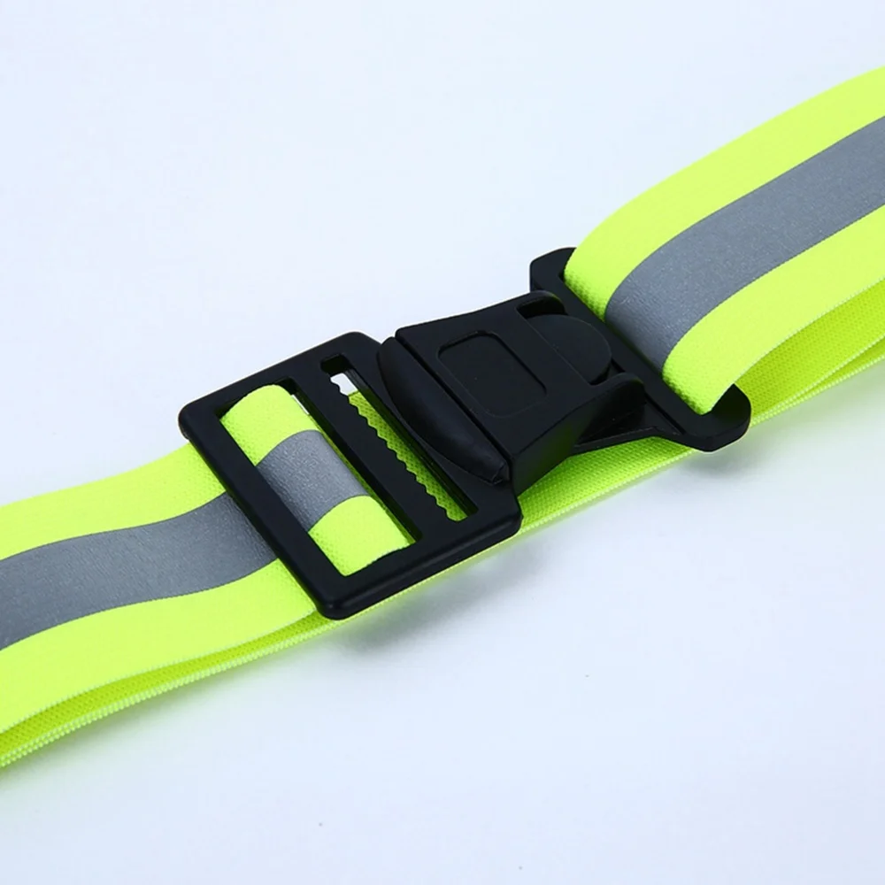 

Safety Reflective Belt Elastic Adjustable High Visibility Safety Gear for Riding Walking and Cycling(Fluorescent Green)
