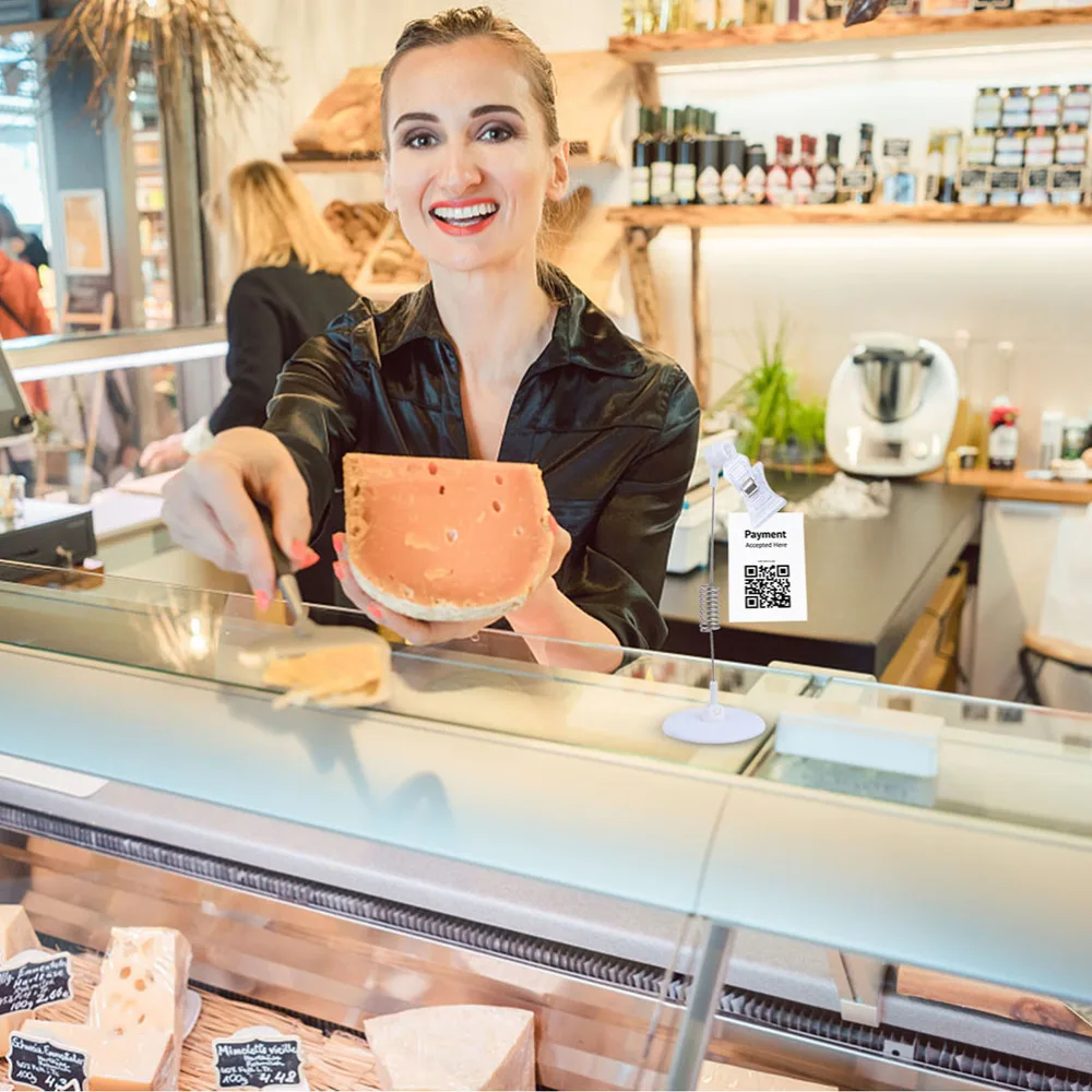 

5pcs Merchandise Shelf Sign Display Clip Price Tag Holder Advertising Stick Clip