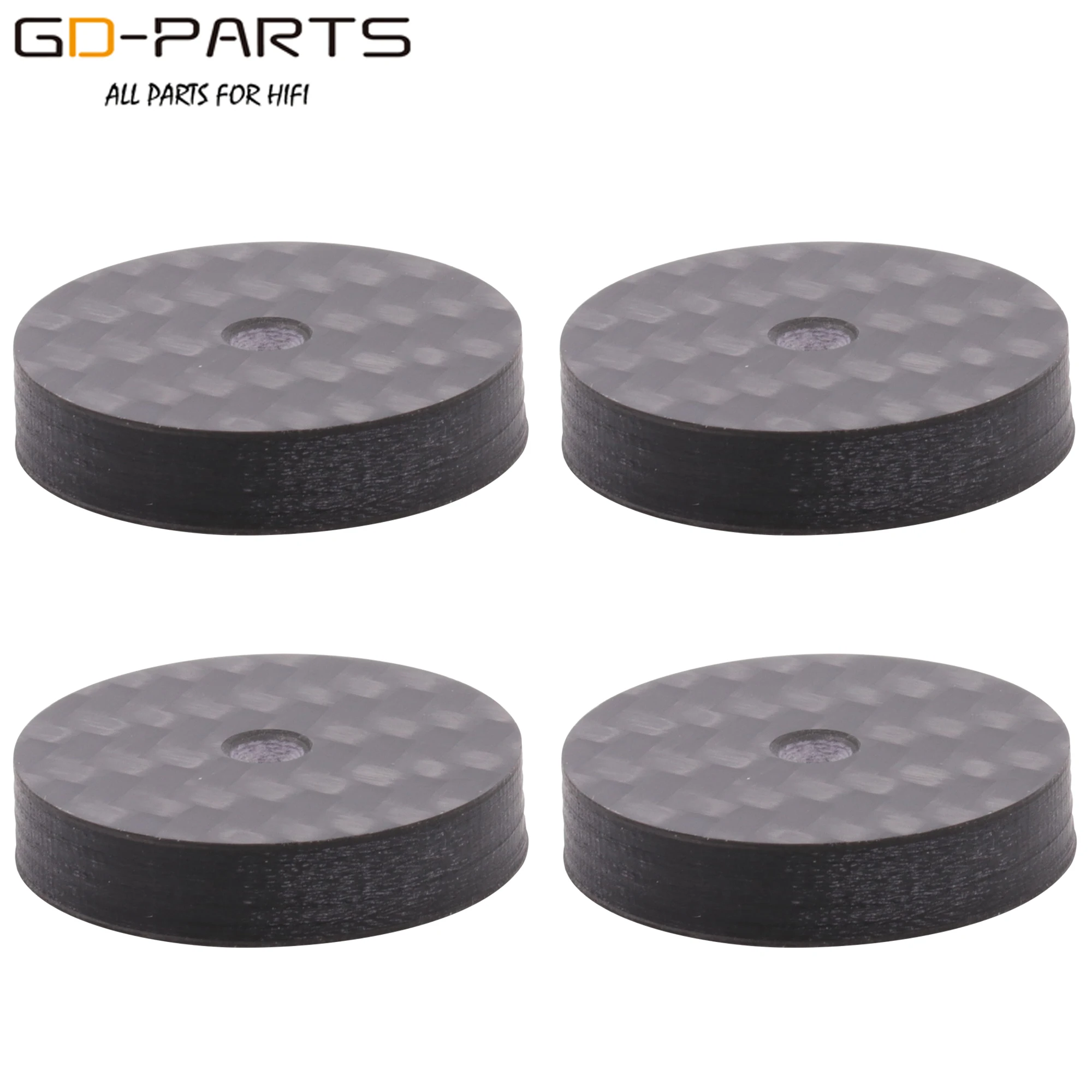 GD PARTS 4 шт. 30*10 мм черный динамик из углеродного волокна CD проигрыватель