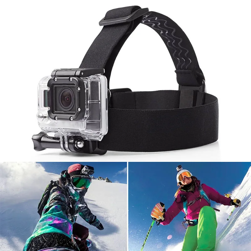 Головной ремень для Go Pro держатель Gopro Hero 7 6 5 4 3 + 2 аксессуары Session черные ремешки
