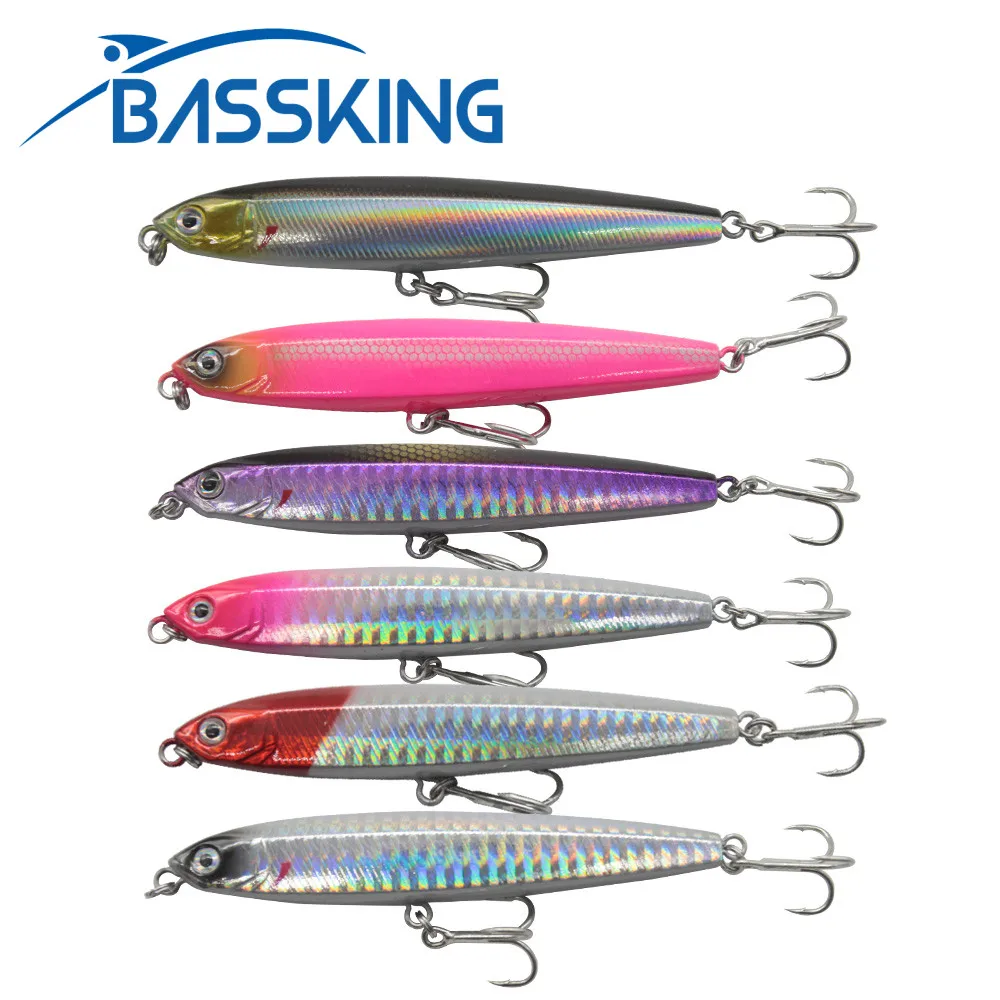 

BASSKING Тонущий Карандаш 9,5 см, 18 г, качественная рыболовная приманка с бусинами-звеньями для ловли карпа, искусственная Рыбалка