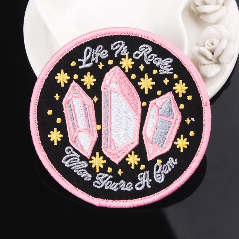 Prajna Diy байкерские вышитые нашивки с надписями для одежды утюгом значок пейзажем