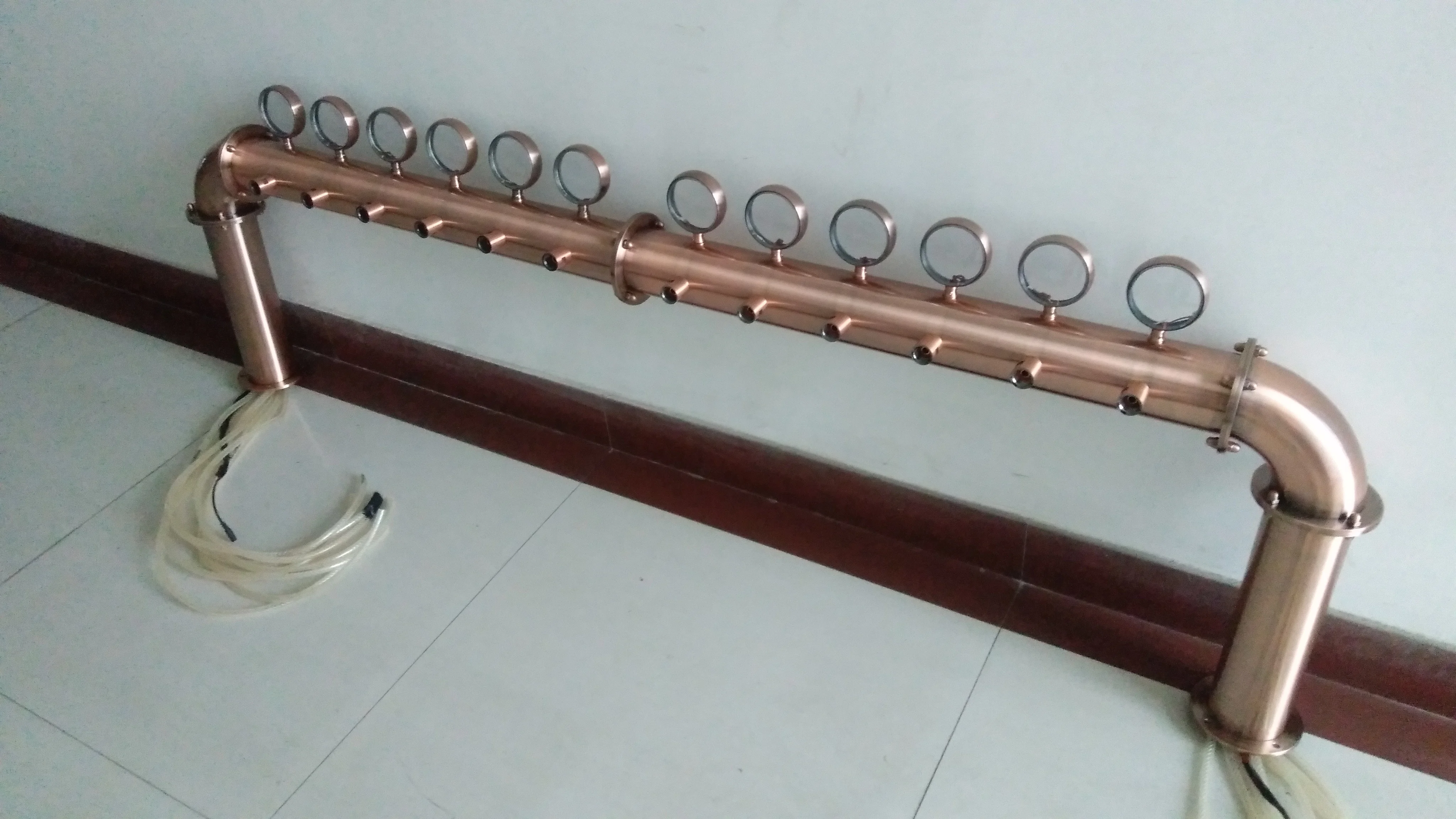 Домашний пивоваренный 12 кран бронзовый цвет нержавеющая сталь Пивная башня мост