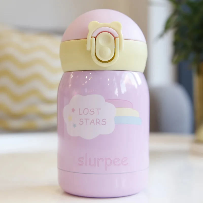 180 мл детские мини термосы из нержавеющей стали с единорогом чашка для кофе чая