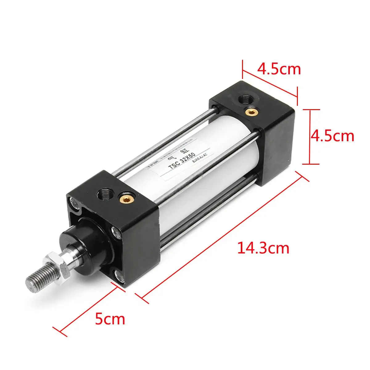 

1pc SC32x50 32mm Bore 50mm Stroke Double Acting Pneumatic Air Cylinder High Quality