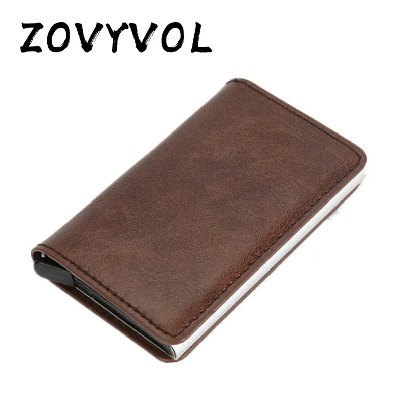 ZOVYVOL RFID мини кошелек для мужчин и женщин держатель кредитных карт алюминиевый