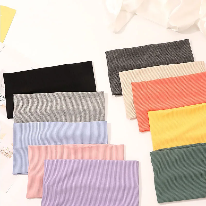 

Wide Headbands Hair Accessories Sports Fitness Run Headwear Yoga Elastic Hairbands Stretch Knitted Cotton Headband New