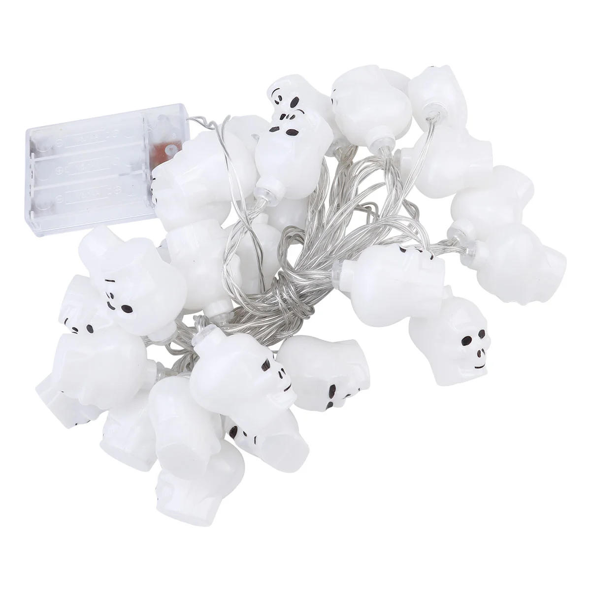 

1pc LED Retro Head String Lights Scene Layout Lights (White)