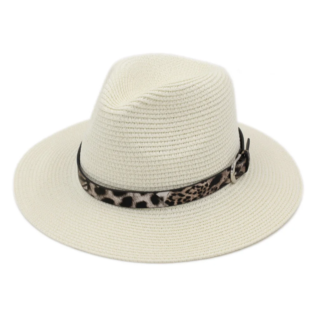 Mistdawn Unisex Plastic Straw Sunhat Panama Jazz Lover Top Hat Floppy Wide Brim Cap Spring Summer Outdoor Party Street Beach | Аксессуары