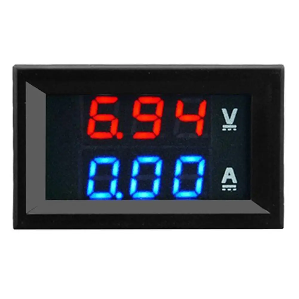 

Светодиодный двойной дисплей постоянного тока, цифровой вольтметр, амперметр постоянного тока 100 в 1 а 10 а 50 а 100 А, цифровой измеритель