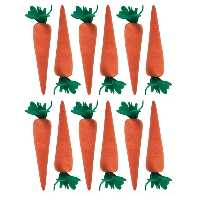 

12 шт. пасхальные морковь украшения искусственного морковь Декор креативные игрушки в форме моркови на пасхальную тему с изображением кроли...