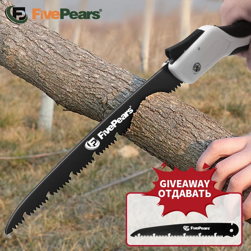 FivePears ручная пила складная походная для сада и дереву,Sk5 японская пила самурай ,нож для измельчения деревьев, ручные инструменты - изображение