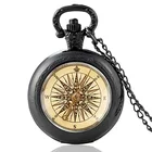 Классический компас CHITUO, кварцевый стеклянный купол, карманные часы, часы, длинная цепочка, ожерелье, кулон, ювелирные изделия, модные аксессуары, подарки