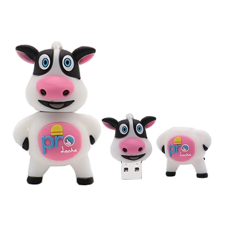 

Pendrive 128GB Cartoon Cow Usb Flash Drive 4GB 8GB 16GB 32GB 64GB Memory USB Pendrive Lovely USB Stick
