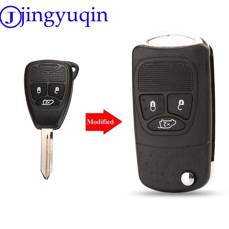 Jingyuqin раскладной дистанционный автомобильный чехол для ключей Стильный Chrysler Dodge