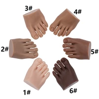 female lifesize silicone nail art practice hand mannequin training foot with flexible fingers adjustment for nails display