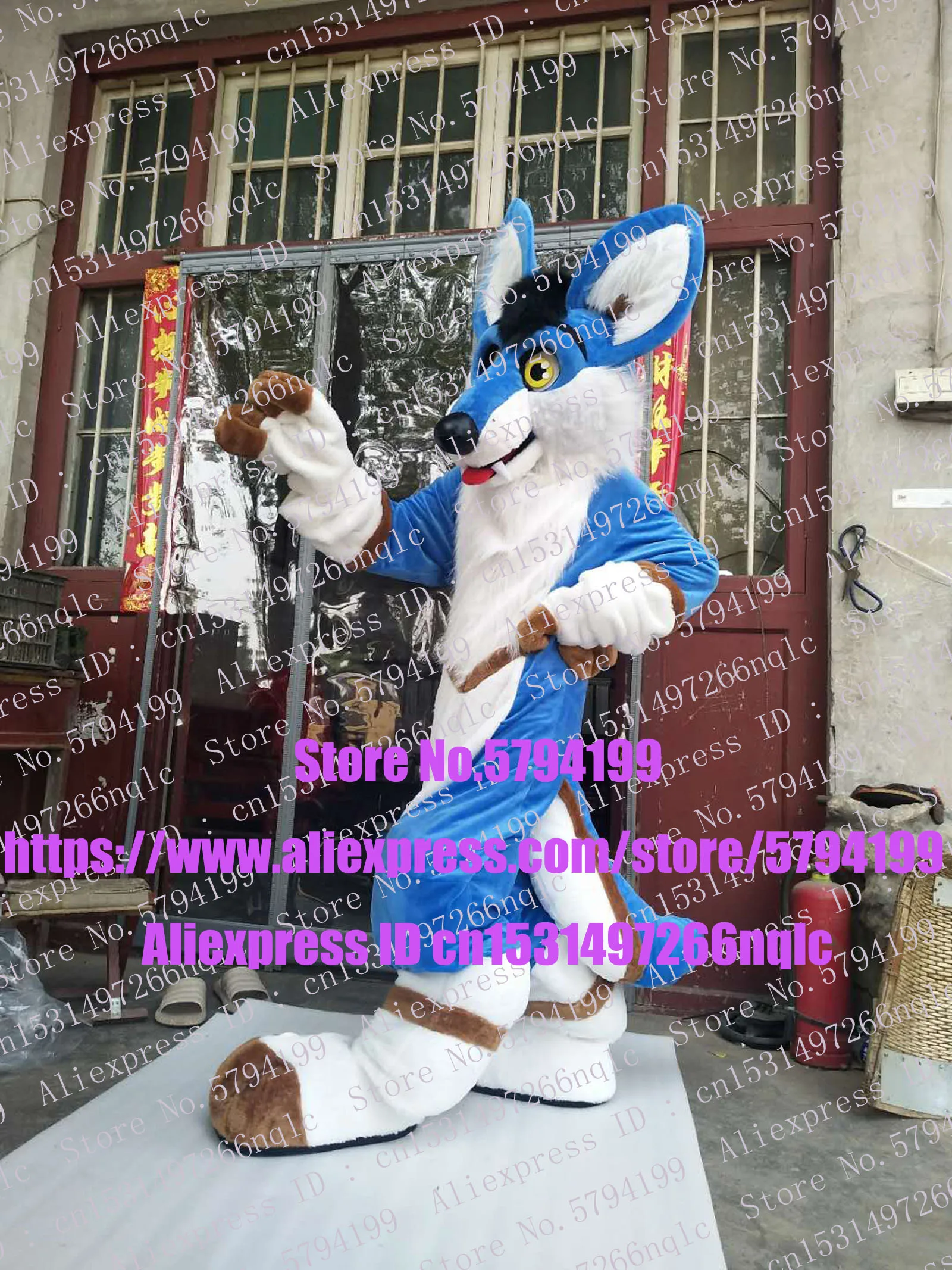 Костюм из мультфильма Husky Dog Fox Wolf Fursuit N26 для взрослых j7u7 | Тематическая одежда и
