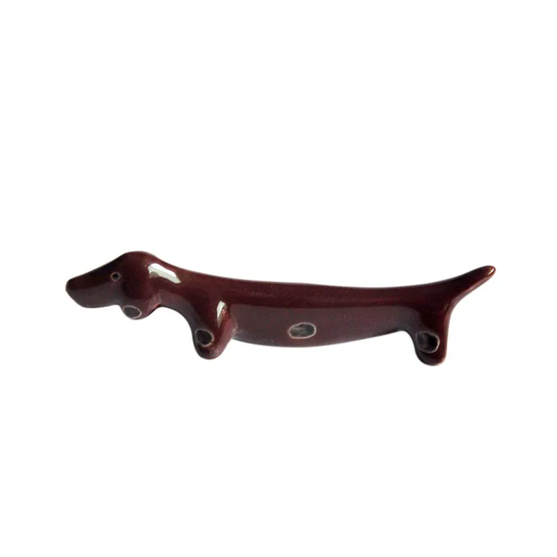 

1Pcs Cute Japanese-style Retro Ceramic Dachshund Dog Tableware Frame Restaurant Accessories Stand Holder Dining Table Decoration