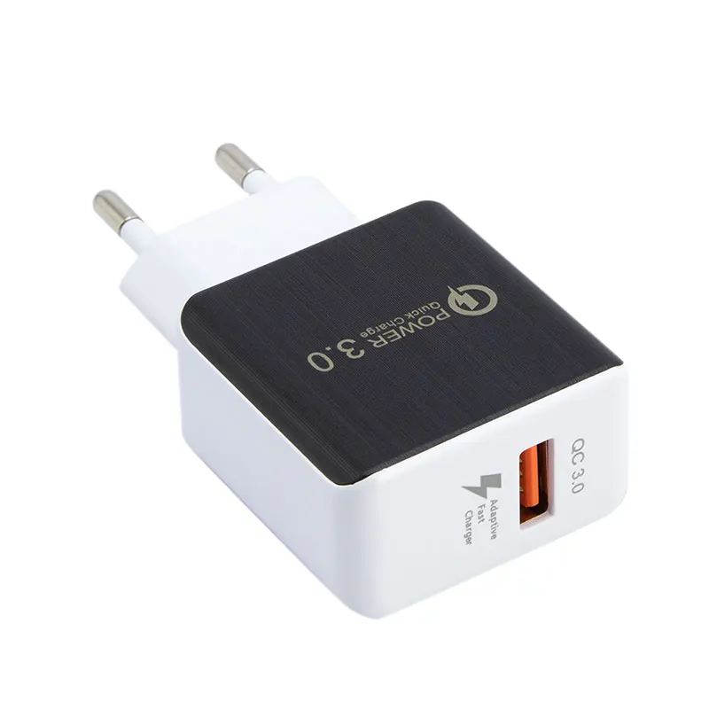 

3A Quick Charge 3.0 USB Charger EU Mobile Phone Charger Adapter for iPhone X MAX 7 8 QC3.0 Fast Charging for Samsung Xiaomi
