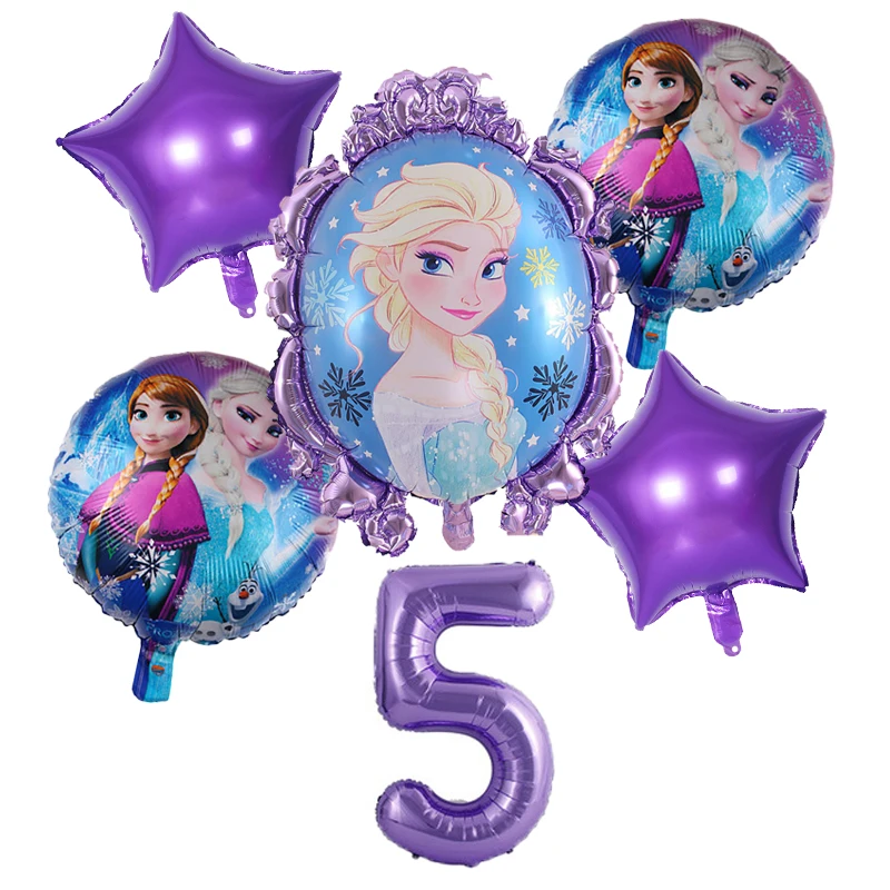 

Disney Frozen 2 Princess Theme Aluminum Foil Number Balloons Baby Shower Birthday Party Decorations Supplies Kids Favors Gifts