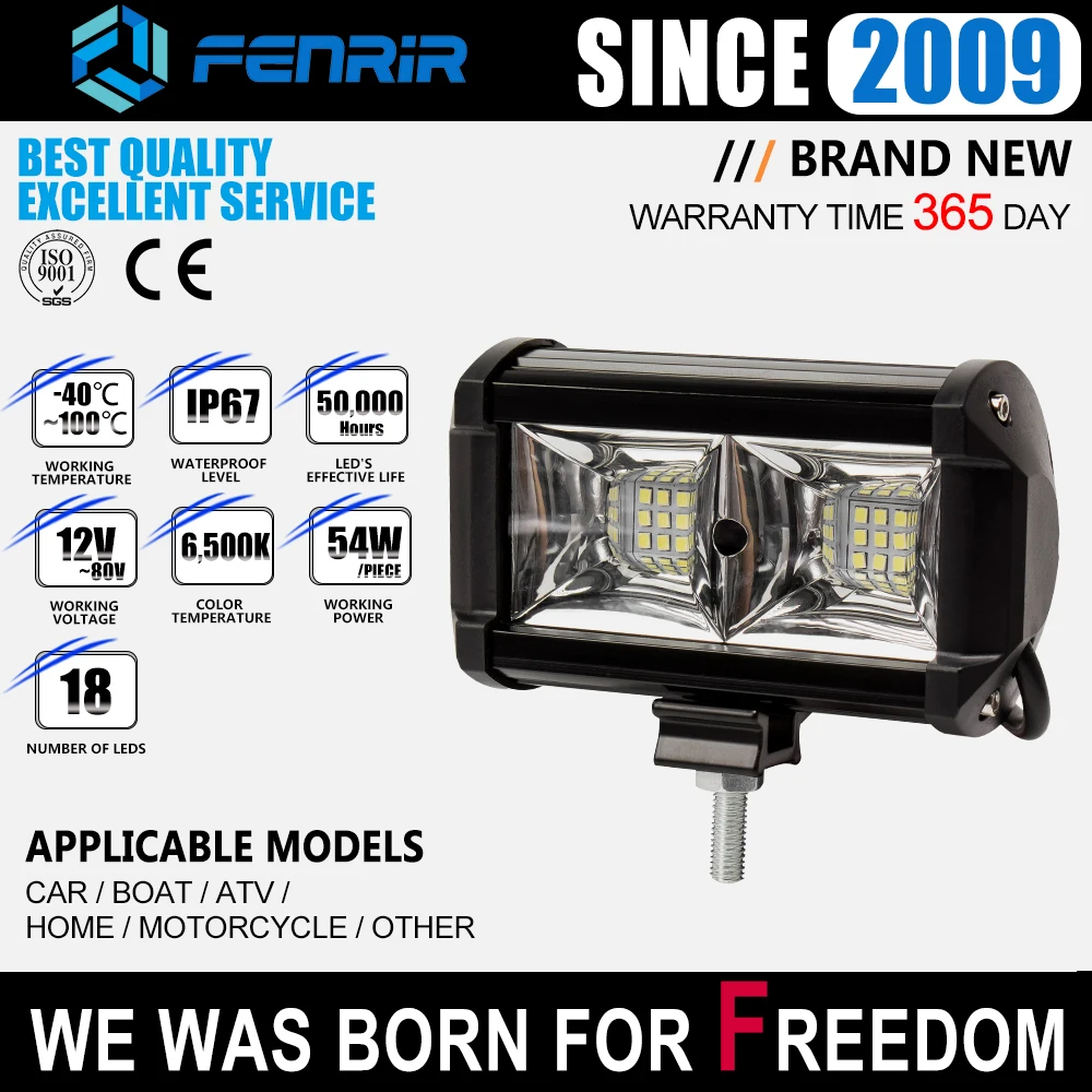 Внедорожный светодиодный рабочий светильник бар для автомобильных мотоциклов