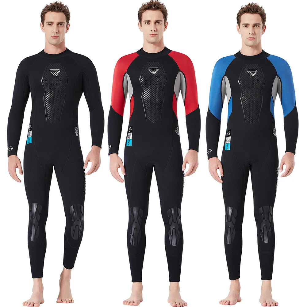 

Men's Full Body Wetsuit 3mm Men Neoprene Long Sleeves Dive Suit Winter Warm Wetsuits Swimming Surfing Kayaking Equipment