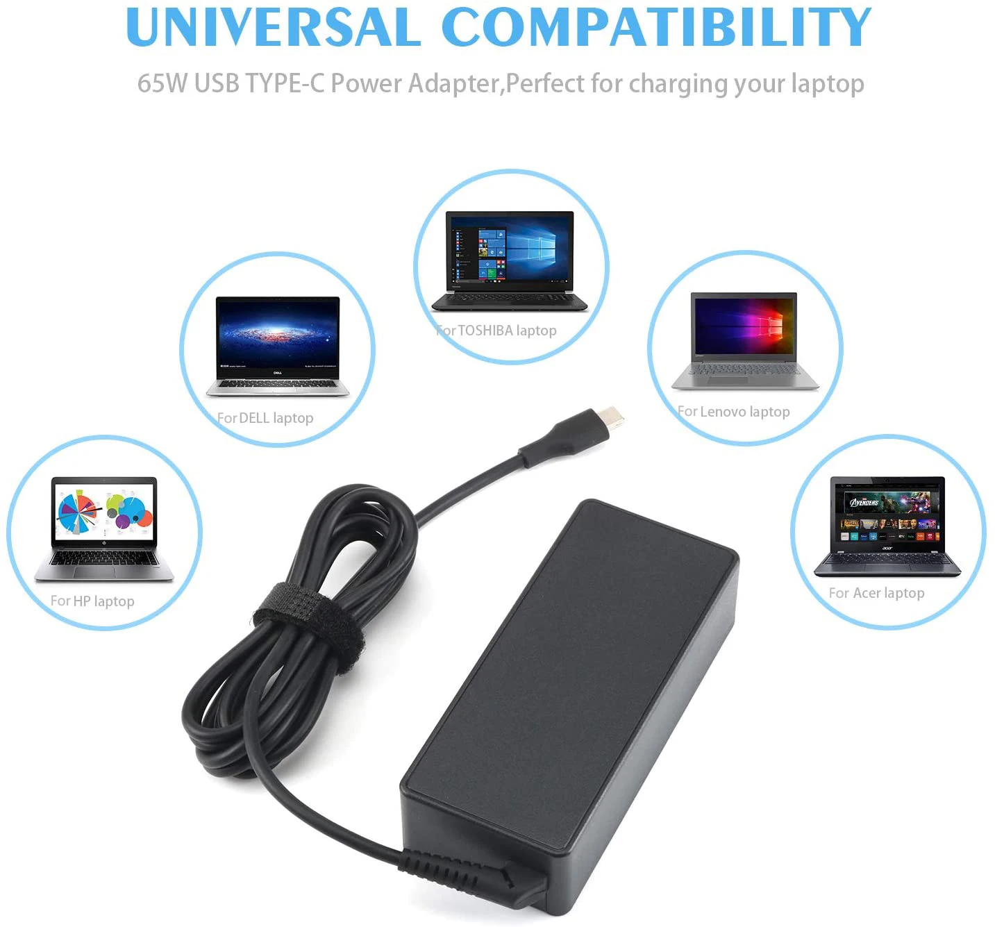 20V 3.25A 65 Вт USB-C Type-C Ноутбук Ac адаптер питания зарядное устройство для ноутбука Lenovo