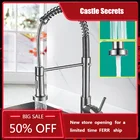 Вращающийся смеситель для кухни 3 в 1, медная раковина, двойной режим, для холодной и горячей воды