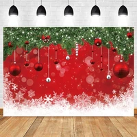 photocall christmas backdrop red ball glitter spots baby portrait party decor photography background photo studio photographic