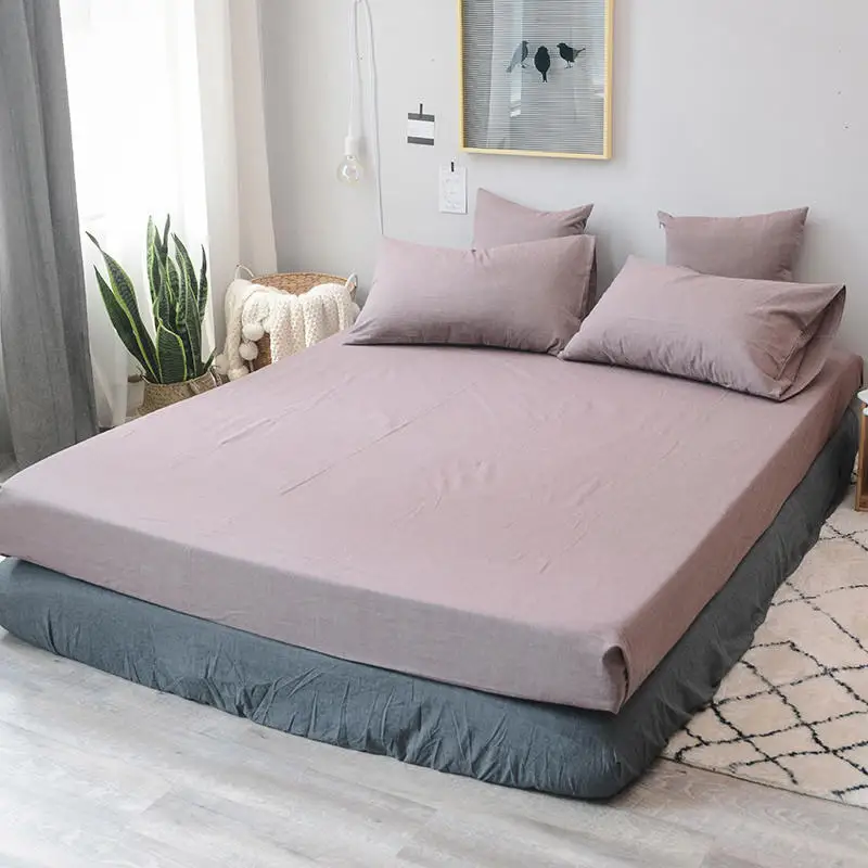 Однотонная простыня denisroom для постельного белья односпальная Королевский размер