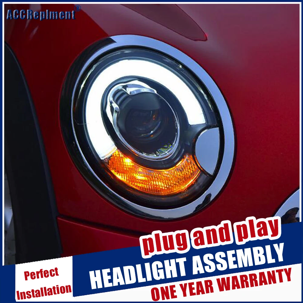 Автомобильный Стайлинг светодиодный налобный фонарь для мини R56 головной