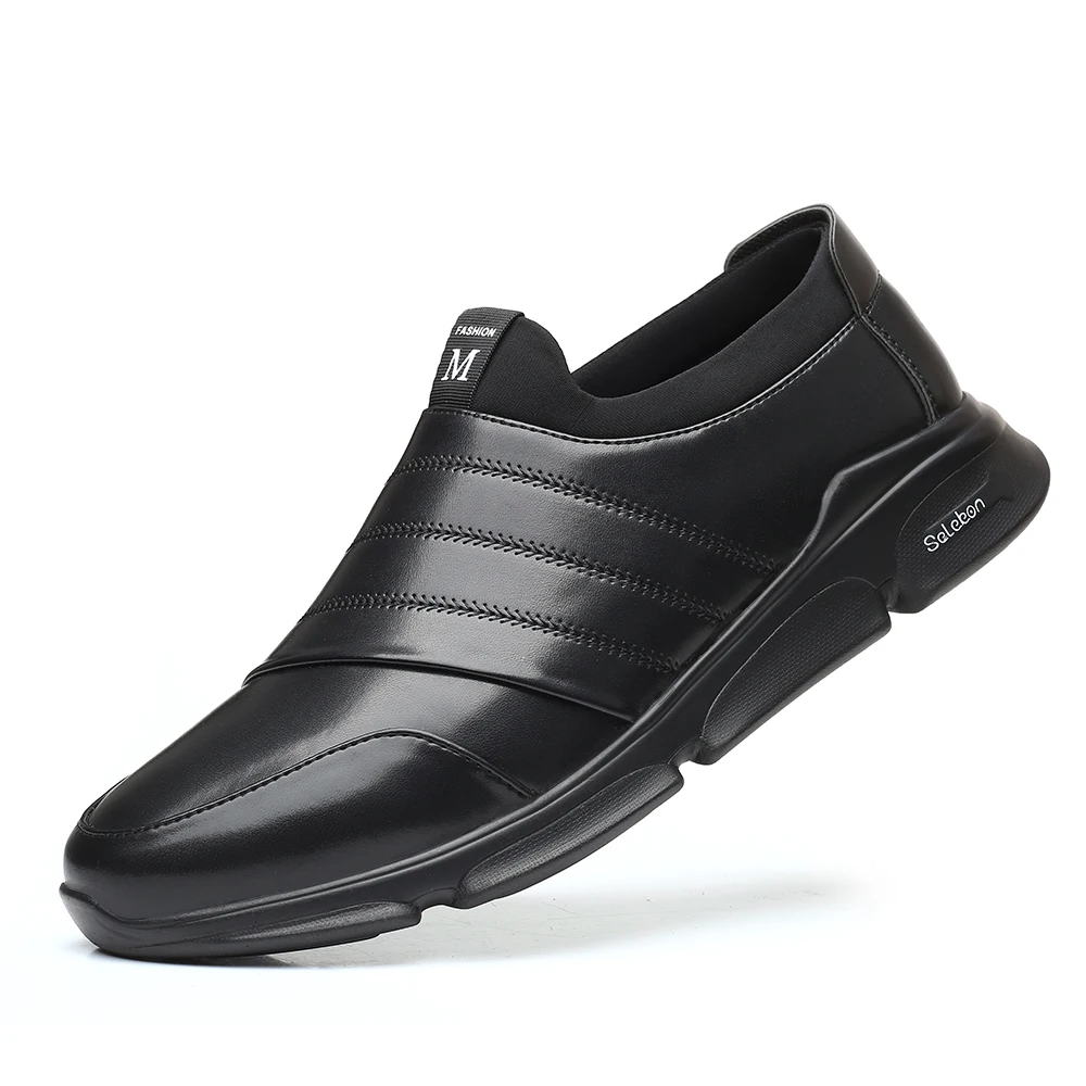 

High Quality Brand Big size Men Casual Shoes Hot sale Spring Autumn Casual Shoes Men Breathable Slip-On Casual Men Shoes Black89