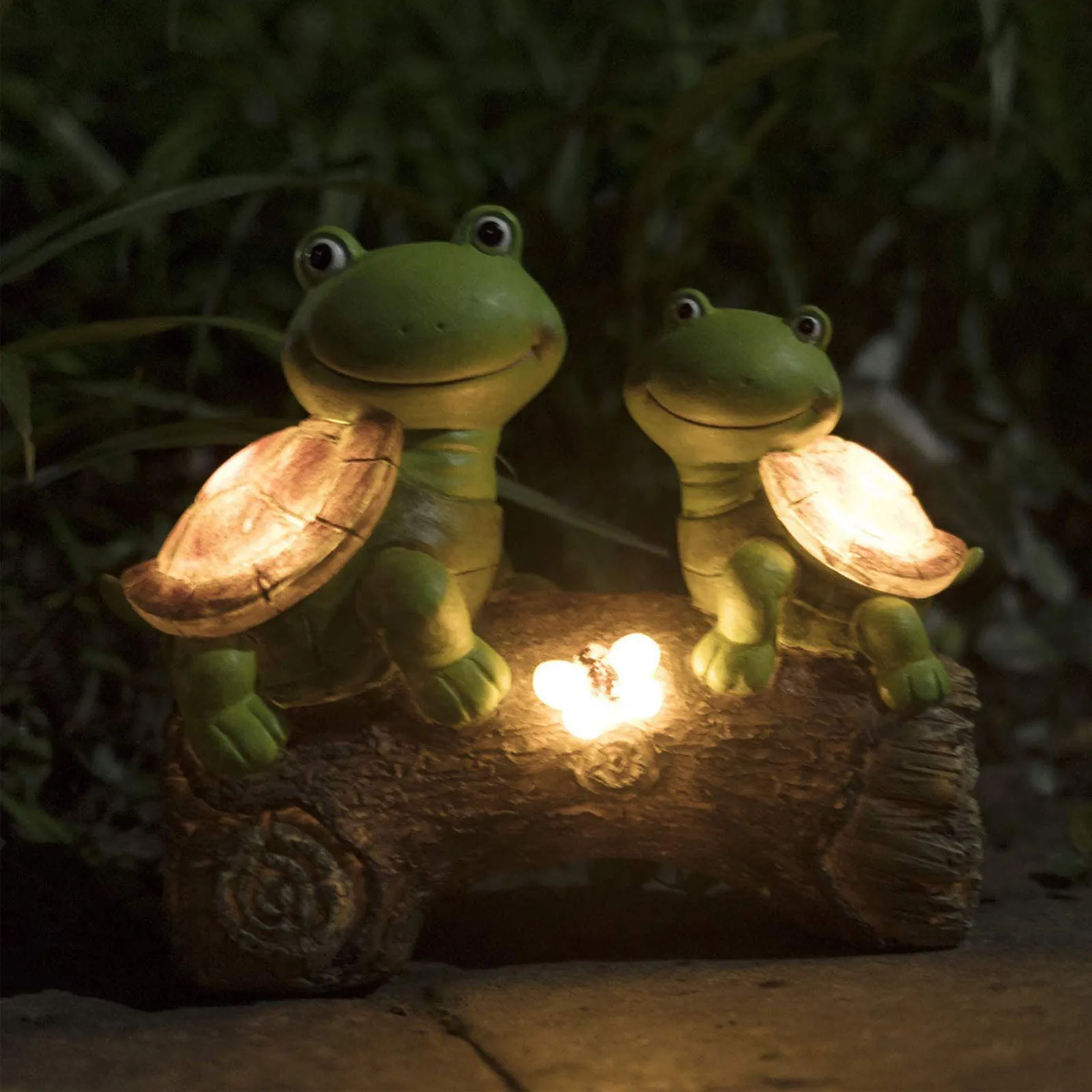

T urtles Solar LED Garden Statue Resin Decoration Perfect Gift decoracin de habitacin