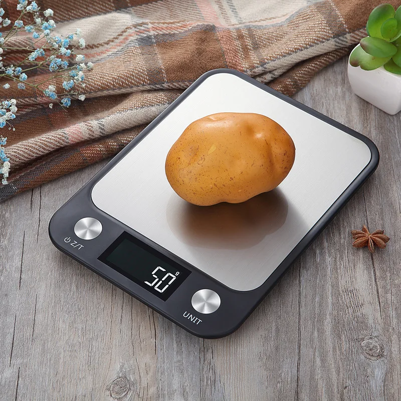 

Stainless Steel Multifunction 5Kg 11Lb Weight Digital Electronic Weighing School Kitchen Food Scale