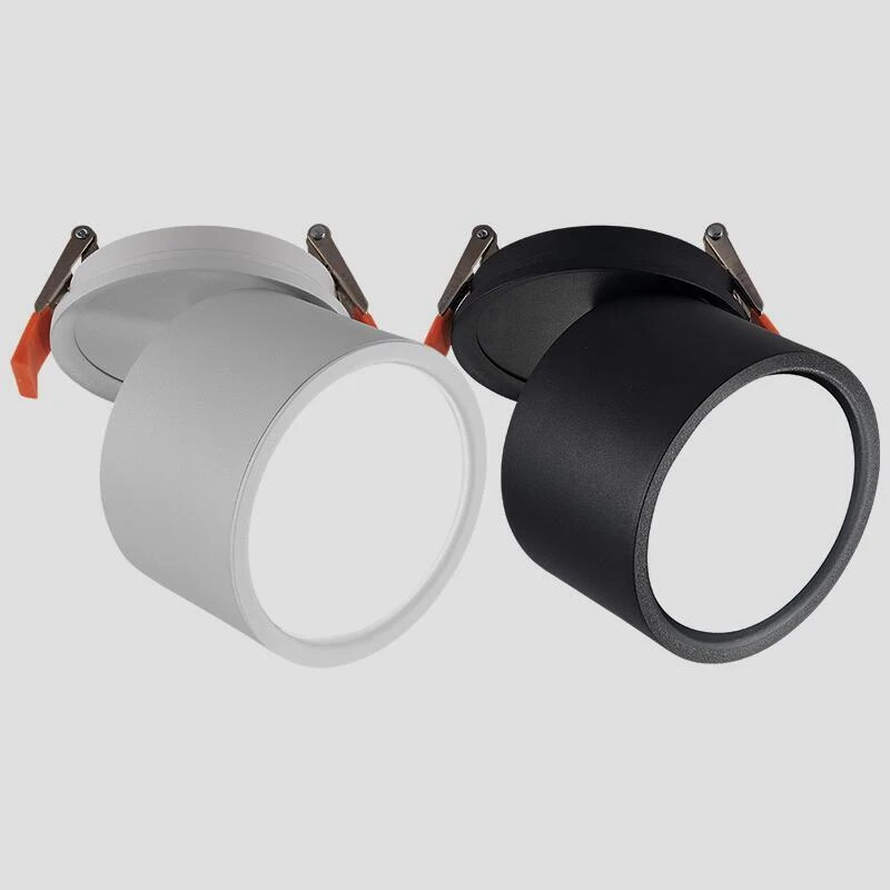 Встраиваемый cветодиодный Светильник Downlight с антибликовым покрытием светодиодный светильники 7 Вт/10 Вт/12 Вт/15 Вт светодиодный точечные потолочные светильники AC85 ~ 265V фоновые светильники Освещение в помещении