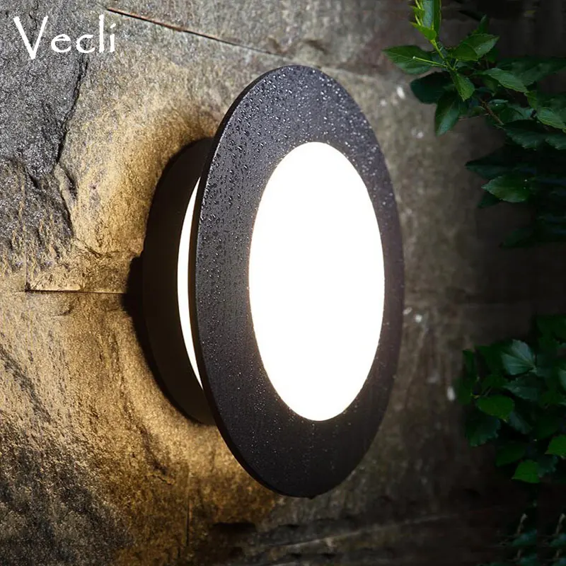 

Wall lamp Outdoor Waterproof LED Wall light AC90-260V Aluminum Courtyard Garden Porch Corridor Lights retro wall lamp