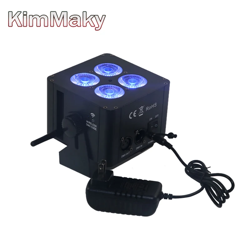 Заказ образца бесплатная доставка 4 светодиода 18 Вт миниатюрная беспроводная