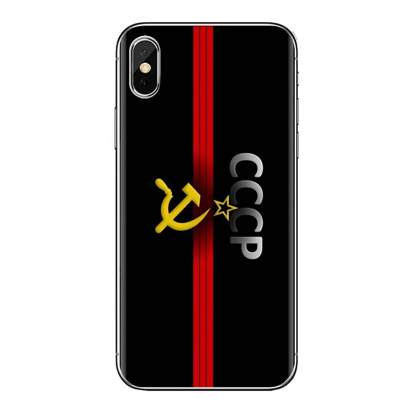 Советский Союз эмблема CCCP для Xiaomi Redmi 4x3 3S Pro mi 3 4 4i 4C 5 5S Max Note 2 прозрачный мягкий