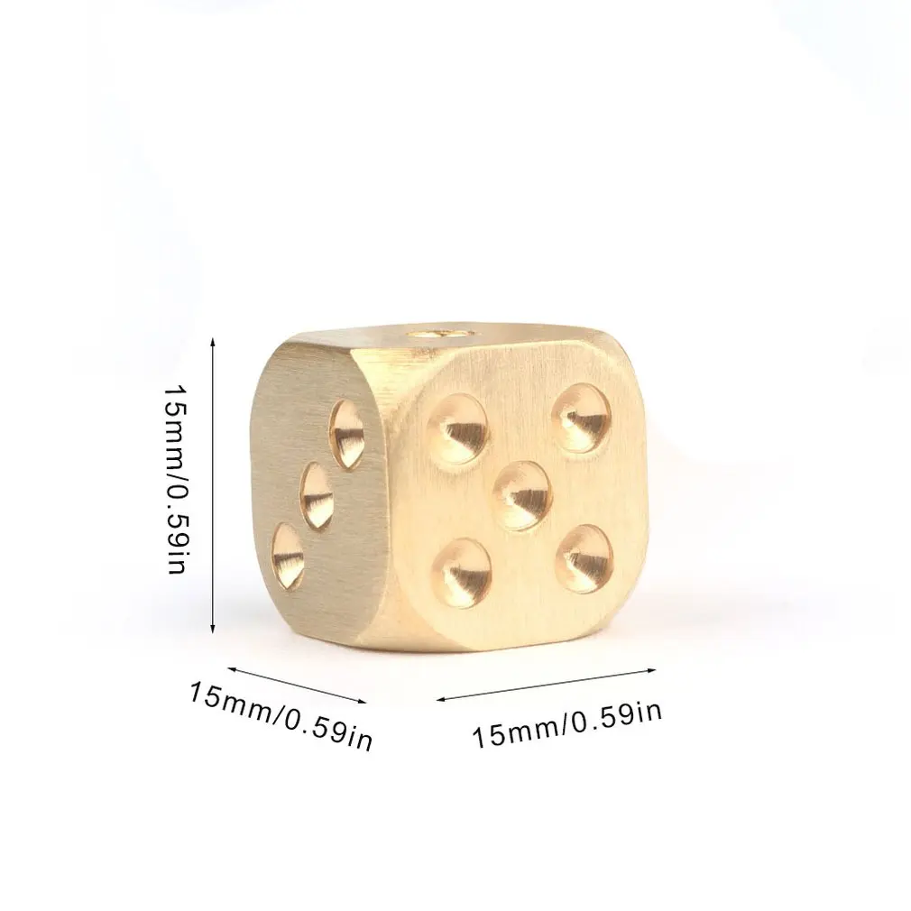 

Bronze Metal Dice Pure Copper Metal Solid Dice Hand Polished Bar Supplies For D&d Board Game Creative Toys