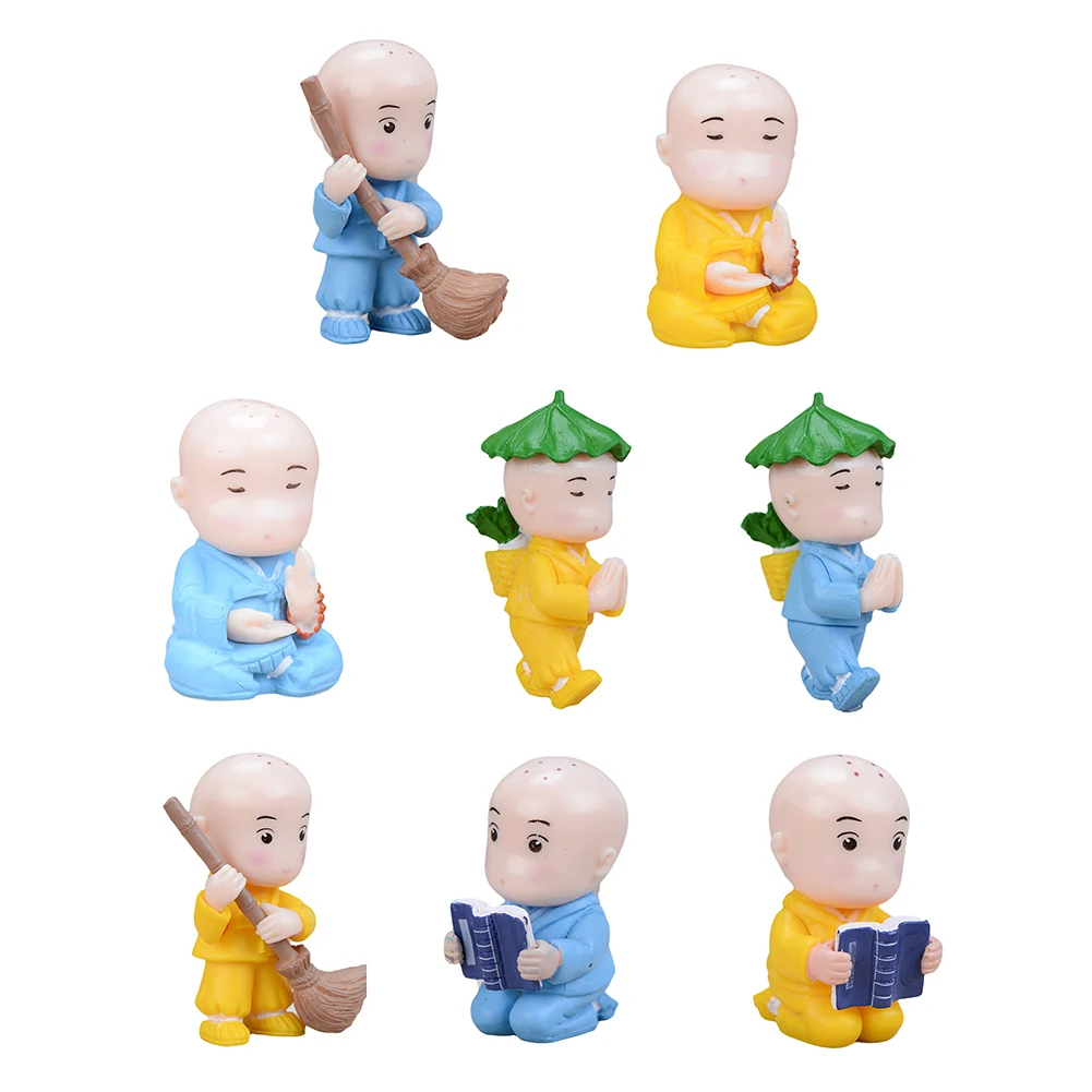 1/кабельный тестер кабеля 8 шт. Милая смола и рисунком кунг фу статуэтки монахов