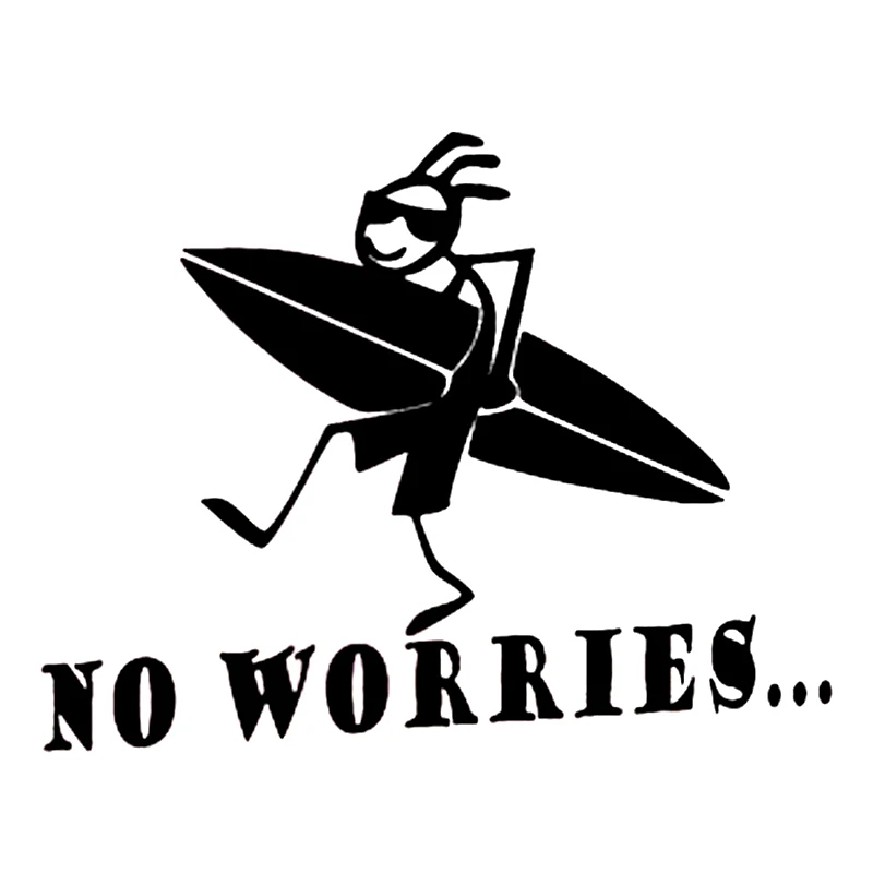

16cm X 14cm Interesting Car Sticker Wide Surfer Surfing Summer Beach Vinyl Car Styling Accessories Decal PVC